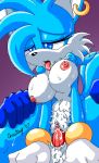 breasts captricosakara female furry girl_on_top hetero male male/female penetration penis pussy rika_sakara sega sex sonic_*(series) sonic_oc sweat tongue vaginal vaginal_penetration