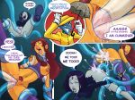  ass blue_hair breasts comic dc dcau hair long_hair mumbo mumbo_jumbo pussy raven_(dc) red_hair shoogerbare short_hair starfire teen_titans tentacle vagina vaginal_penetration 