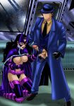 1boy 1girl canon_couple dc_comics handjob helena_bertinelli humor huntress huntress_(dc) justice_hentai_bonus male/female textless textless_version the_question vic_sage