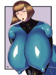  bedroom_eyes bodysuit brown_hair danny_phantom gigantic_ass gigantic_breasts horny_women hourglass_figure madeline_fenton milf naughty_face purple_eyes sexy_ass sexy_body sexy_breasts tesan tesanart 