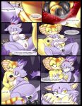  blaze_the_cat character_request comforting comic cuddling cumming_together egg_laying holding_breasts impregnation last_boss_(sonic_comic) love_interest pregnant sega sonic_the_hedgehog_(series) yuri 