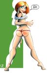 ann_possible artist_request ass disney kim_possible nail_polish panties solo spank_mark tiptoes