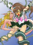 bishoujo_senshi_sailor_moon bondage brown_hair demon kino_makoto long_tongue makoto_kino sailor_jupiter sailor_moon tentacle tentacles tickle tickled tickling tongue very_long_tongue
