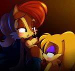 2_girls anthro bunnie_rabbot female_only furry multiple_girls nancher pussy pussylicking sally_acorn sega sonic_(series) sonic_the_hedgehog_(series) uncensored yuri