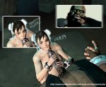 bbc birdie chun-li dark-skinned_male dark_skin fellatio handjob interracial monkeybeard monkeybeard_(artist) oral street_fighter