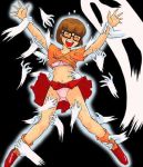 blush bra footwear glasses laughing lowres magic_hand magic_hands panties pink_panties scooby-doo shirt_lift shoes skirt skirt_lift socks tickle tickle_torture tickling torture underwear velma_dinkley