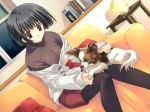 1girl asou_asuna dog game_cg long_sleeves mitsumi_misato pantyhose solo tenshi_no_inai_12-gatsu