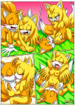 1boy 1girl anthro ass bbmbbf blush boomerang_(tv_network) breast_grab breasts canon_couple cartoon_network comic cowgirl_position dialogue doggy_position female french_kiss kissing let_me_love_you_(comic) male male/female miles_"tails"_prower mobian_(species) mobius_unleashed navel nipples open_smile oral oral_sex palcomix penetration pussy pussylicking sega sex sonic_boom sonic_the_hedgehog_(series) speech_bubble tails tails_the_fox vaginal_penetration vaginal_sex zooey_the_fox