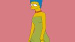  animated breasts dress female gif marge_simpson panties pussy solo the_simpsons undressing 