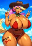 ai_generated applejack artist_request bimbo my_little_pony tagme tagme_(artist) twitter_link