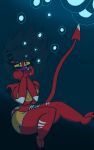 1girl big_breasts bikini bubbles demon_girl drowning fanart female helluva_boss millie_(helluva_boss) solo underwater vilesaqarium vivienne_medrano youtube