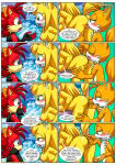  1boy 2girls anal_fingering anilingus anthro ass bbmbbf blush breasts comic fingering fiona_fox let_me_love_you_(comic) male male/female mobian_(species) mobius_unleashed nipples oral oral_sex palcomix pussy pussylicking sega sex sonic_boom sonic_the_hedgehog_(series) tails tails_the_fox zooey_the_fox 