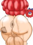  1futa anus anus_peek ass_focus big_anus big_ass big_balls chubby dickgirl futa_only futa_sans_pussy futanari hanging_balls huge_ass huge_balls ragatha ragatha_(the_amazing_digital_circus) round_ass slightly_chubby stretching tagme the_amazing_digital_circus unknown_artist 