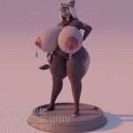 1girl big_breasts big_butt female furry gif