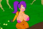 bodysuit erect_nipples futurama huge_breasts large_areolae thighs turanga_leela