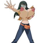  big_breasts bimbo breasts carly_carmine carly_nagisa gigantic_breasts glasses green_hair huge_breasts huge_nipples hyper_breasts large_breasts nipples topless yu-gi-oh! yu-gi-oh!_5d&#039;s yu-gi-oh!_duel_links 