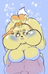 1boy 1girl air_bubbles animal_crossing anthro aquaphilia asphyxiation blue_blush blush breasts bubbles cleavage cowgirl_position domestic_dog drowning female fetish furry holding_breath huge_breasts human ichduhernz implied_sex interspecies isabelle_(animal_crossing) looking_at_viewer male male/female male_pov nintendo nude pov puffed_cheeks shih_tzu straight underwater water wide_eyed