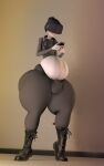  1femboy adult_swim big_belly boots bubble_butt bulge caked_up creepy_susie eboy fat_ass femboy goth goth_boy headphones md002 obese plump smartphone tall the_oblongs thick_thighs tight_clothes 