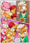 1boy 1girl 2_girls amy_rose anthro anus ass balls barefoot bbmbbf blush breast_sucking breasts comic father_&_daughter female/female male male/female masturbation maximillian_acorn mobius_unleashed navel nipples nude palcomix penis sally_acorn sega sega sex sonic_the_hedgehog_(series) who_is_your_daddy_(comic)