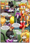 1boy 2girls anthro antoine_d'coolette bbmbbf bunnie_rabbot comic dildo ebony_the_cat how_many_times_per_day_(comic) male mobius_unleashed palcomix sega sex_toy sonic_the_hedgehog_(series)