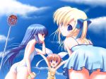  4:3_aspect_ratio canvas2_niji_iro_no_sketch canvas_2 clothing hagino_kana housen_elis misaki_sumire nanao_naru sky swimsuit wallpaper 