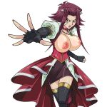  aki_izayoi akiza_izinski big_breasts bimbo breasts breasts_out_of_clothes breasts_outside gigantic_breasts huge_breasts huge_nipples izayoi_aki large_breasts nipples red_hair topless yu-gi-oh! yu-gi-oh!_5d&#039;s yu-gi-oh!_duel_links 