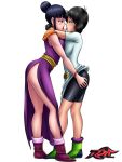 1girl 1girl 2_girls ass attractive beautiful_female beautyful bitch black_hair black_shorts bodysuit cheating_(relationship) chi-chi_(dragon_ball) dragon_ball dragon_ball_z earrings excited excited_for_sex exhibitionism female_focus female_pervert female_pov female_pubic_hair fully_nude hair_ornament hooker kissing legs long_hair long_legs medium_hair perfect perfection pervert prostitute prostitution provocating provocative pussy sex_invitation sexually_suggestive shorts videl yuri