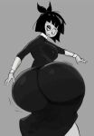  1girl adult_swim ass_shake back_view breasts bubble_butt creepy_susie fat_ass goth goth_girl huge_ass jiggling_ass looking_back the_oblongs thighs wide_hips 