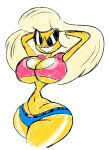 1girl artist_request bad_anatomy bart_simpson big_breasts bikini bimbo breasts breasts_bigger_than_head doll genderswap genderswap_(mtf) huge_ass huge_breasts knick_knack no_background sketch smile sunglasses sunnification tagme the_simpsons thick_thighs thighs_bigger_than_head thin_waist wide_hips