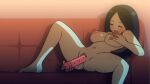 adventure_time cartoon_network closed_eyes dildo dildo_in_pussy gif marceline marceline_abadeer masturbation moaning moaning_in_pleasure pussy_juice thatpervert vaginal_penetration