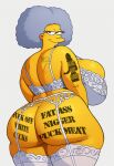 ai_generated bbw edit edited gilf huge_ass huge_breasts mature milf pawg queen_of_spades racial_slur selma_bouvier tagme the_simpsons