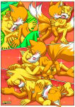 1boy 1girl 1girl 69 69_position anthro anus ass barefoot bbmbbf bed blush breasts comic fellatio french_kiss kissing let_me_love_you_(comic) male male/female miles_"tails"_prower mobian_(species) mobius_unleashed nipples oral oral_sex palcomix penetration pussy pussy_juice pussylicking sega sega sex sonic_boom sonic_the_hedgehog_(series) tails tails_the_fox vaginal_penetration vaginal_sex zooey_the_fox