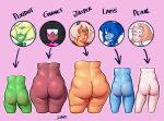  1girl 5girls ass ass_bigger_than_head ass_comparison ass_focus ass_size_chart big_ass big_ass big_thighs cartoon_network fat_ass fat_butt female_only flipz89 garnet_(steven_universe) gem_(species) giant_ass giant_butt gigantic_ass gigantic_butt hips huge_ass huge_ass huge_thighs jasper_(steven_universe) lapis_lazuli_(steven_universe) large_ass large_butt light-skinned_female massive_ass massive_butt muscular muscular_female nude nude pearl_(steven_universe) peridot_(steven_universe) shortstack skinny_waist steven_universe uncensored wide_hips 