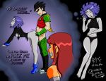 ass ass_grab bottomless breasts cheating cheating_boyfriend cuckquean dc_comics dcau dick_grayson doggy_position erect_nipples female from_behind koriand'r male male/female nipples r.p.g rachel_roth raven_(dc) robin small_breasts starfire tape_gag tears teen_titans torn_clothes vaginal wet_dream