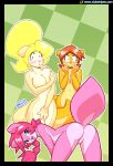 3girls anthro ass big_breasts breasts clubstripes cream_(miu) embarrassed female female_only furry jam_(miu) large_breasts miu_(artist) nude peaches_(miu) peaches_and_cream pussy