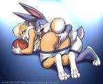 1boy 1girl animal_ears anus ass barefoot basketball blush breasts bugs_bunny bunny bunny_ears couple dr_comet dr_comet_(artist) feet fingering furry lola_bunny looney_tunes love pawpads paws pussy pussy_juice soles space_jam tail toes tongue vaginal_fingering