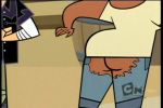  ass chris_mclean_(tdi) edit leshawna_(tdi) no_panties screenshot_edit torn_clothes total_drama_island 