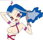 1girl annoyed breasts cloud_tower_witch eyeshadow female_only green_eyes headmistress_griffin lipstick makeup nipples purple_hair solo tagme upper_body winx_club