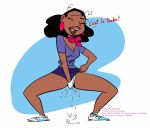  1girl disney female_masturbation female_only kim_possible masturbation monique pussy_juice pussy_juice_drip spread_legs w.means worthy_means 