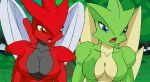 animated gif lazy_tagger nintendo pikanjo pokemon scizor scyther