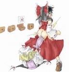 anal_insertion anal_object_insertion ass guilty_gear hyton_(pixiv68383) insertion no_panties parody reimu_hakurei sketch surprise_buttsex touhou umbrella wardrobe_malfunction white_background yukari_yakumo