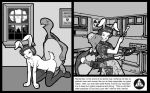  50&#039;s 50s anaktis anthro atomic_bomb bert_the_turtle breasts civil_defense cooking couple doggy_position erect_nipples female from_behind furry harriet_the_rabbit hat helmet hetero lagomorph looking_back male male/female monochrome mushroom_cloud nipples nuclear_fallout nude parody propaganda rabbit reptile rodent scalie short_hair smile stockings the_tortoise_and_the_hare turtle 