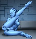 asari ass bioware blue_skin breasts catthouse erect_nipples female fingering hairless_pussy liara_t'soni mass_effect masturbation nipples nude oni_(artist) pussy pussy_juice solo spread_legs uncensored