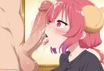 1boy 1girl ai_generated balls big_balls big_penis blush cum cum_in_mouth cum_on_face cum_on_hair cum_on_tongue dragon_girl dragon_horns ejaculation excessive_cum gigantic_breasts horn horns huge_balls huge_breasts huge_cock ilulu_(dragon_maid) kobayashi-san_chi_no_maidragon light-skinned_female light-skinned_male light_skin massive_breasts multicolored_hair nude nude_male open_mouth penis penis_on_face pink_hair red_eyes sawahebi shortstack squatting sweat sweatdrop t-shirt tongue_out twin_drills veiny_penis voluptuous voluptuous_female