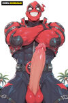 ai_art ai_generated anime anime_character anime_screencap anime_style bara big_ass big_balls big_muscles big_penis gay_domination gay_male muscle muscular muscular_male yaoi yaoi