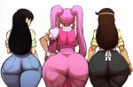 3_girls ai_art ai_assisted ai_generated ass_chart ass_focus ass_row ass_size_chart asses_row big_ass doughie_(omori) huge_ass mari_(omori) omori sweetheart_(omori)