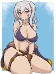 1girl alluring big_breasts bikini_top blush curvy fire_emblem fire_emblem_awakening fire_emblem_heroes fire_emblem_warriors in2naps intelligent_systems plump robin_(fire_emblem) robin_(fire_emblem)_(female) smile thick_thighs voluptuous wide_hips