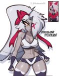  1girl 1girls abs amazon_prime big_breasts breasts cartoon cleavage clothed dialogue dressed grimmie02 hazbin_hotel hazbin_hotel_(season_2) hellaverse spindlehorse_toons standing standing_up talking talking_to_another talking_to_partner talking_to_viewer thick_thighs thighs toned twitter vaggi vaggi_(hazbin_hotel) vaggie vaggie_(hazbin_hotel) vivienne_medrano vivziepop 