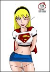 1girl 2010 dc_comics dcau female female_only hotdesigns2 linda_danvers one_eye_closed solo supergirl superheroine superman:_the_animated_series superman_(series)