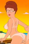  ass big_breasts cheating_wife erect_nipples erect_penis glasses king_of_the_hill nude peggy_hill rule34lab shaved_pussy tan_line thighs vaginal 